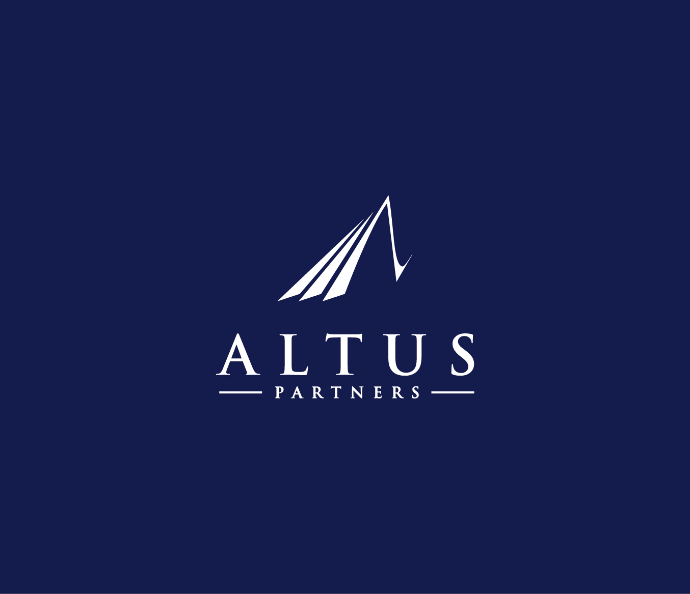 Altus Partners Blue Background White Logo